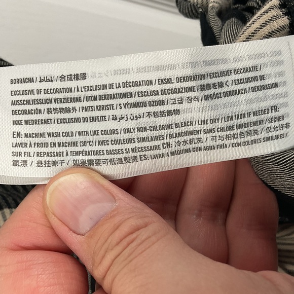 Pre-Owned Hollister Women’s Light Weight Tan & Black Checkered Romper, Size S - Picture 10 of 13